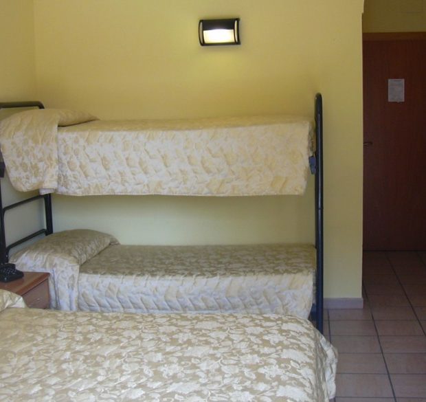 camera con letto a  castello